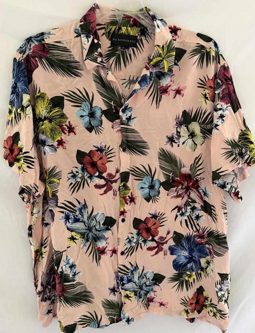 Men's Hawaiian Short Sleeve Button Down Shirt Size XXL Tropical Print Resortwear
